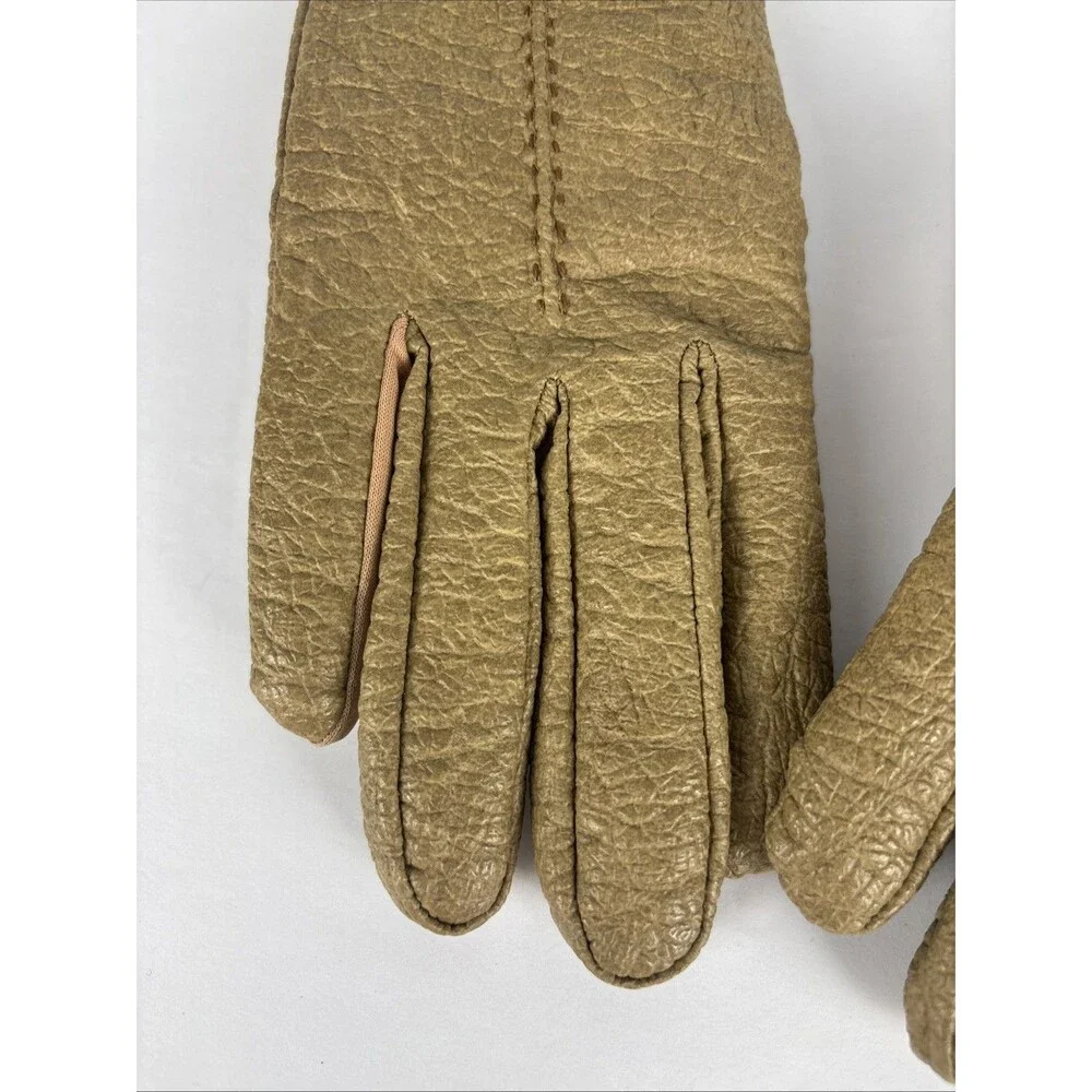 VTG Aris Snuggler Gloves Size R Tan Thick Liner Warm